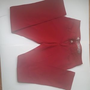 Burgundy red pants
